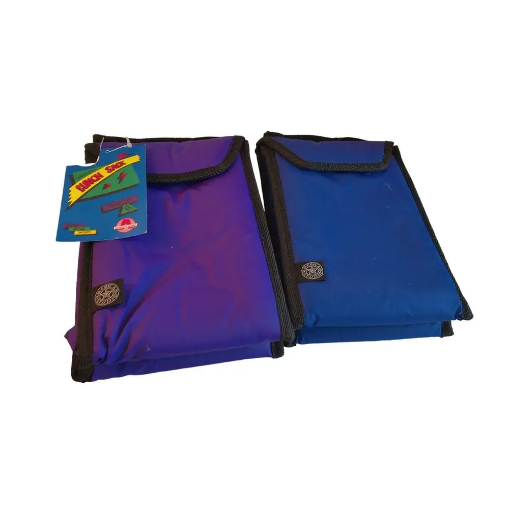Vintage American Studio Insulated Lunch Food Snack Sack Set of 2 New